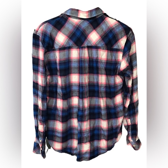 Gap + Pendleton | Women’s blue/pink/cream plaid button down shirt, size S - Picture 4 of 14